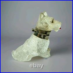 Early Original Antique Rare Czechoslovakian Glass Scottie Dog Terrier Inkwell Early Original Antique Rare Czechoslovakian Glass Scottie Dog Terrier Inkwell