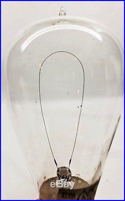 Early Original Rare Antique Army & Navy Label Nipple Single Peg Light Bulb