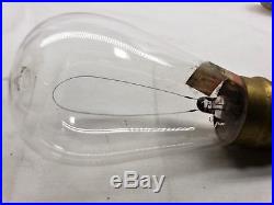 Early Original Rare Antique Army & Navy Label Nipple Single Peg Light Bulb