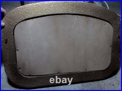 Early Original Rare Antique Domed Glass Framed Print Of Darwin Harbour Art Deco