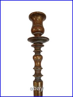 Early Original Rare Antique Federal Bronze Tall 20 Candlesticks Early Original Rare Antique Federal Bronze Tall 20 Candlesticks