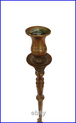 Early Original Rare Antique Federal Bronze Tall 20 Candlesticks Early Original Rare Antique Federal Bronze Tall 20 Candlesticks