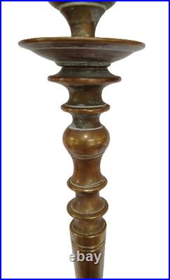 Early Original Rare Antique Federal Bronze Tall 20 Candlesticks Early Original Rare Antique Federal Bronze Tall 20 Candlesticks