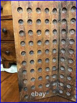 Early RARE- Antique- Primitive Wooden Gameboard