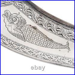 Early Rare 18thc French 950 Silver Fish Slice Openwork Hand Chased Fish 1793 Early Rare 18thc French 950 Silver Fish Slice Openwork Hand Chased Fish 1793