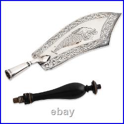 Early Rare 18thc French 950 Silver Fish Slice Openwork Hand Chased Fish 1793 Early Rare 18thc French 950 Silver Fish Slice Openwork Hand Chased Fish 1793