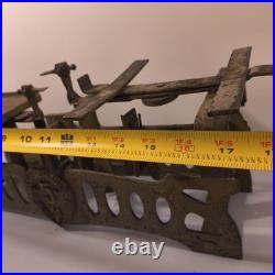 Early Rare Antique Cast Iron Balance Scale 17 Long Heavy Design Marked 5Kg