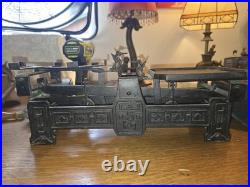 Early Rare Antique Cast Iron Balance Scale 17 Long Heavy Design Marked 5Kg