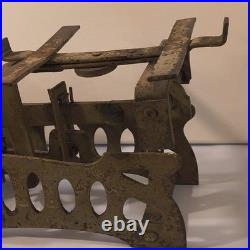 Early Rare Antique Cast Iron Balance Scale 17 Long Heavy Design Marked 5Kg