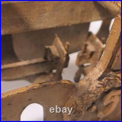 Early Rare Antique Cast Iron Balance Scale 17 Long Heavy Design Marked 5Kg