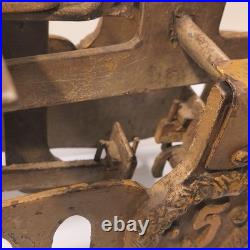 Early Rare Antique Cast Iron Balance Scale 17 Long Heavy Design Marked 5Kg