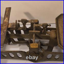 Early Rare Antique Cast Iron Balance Scale 17 Long Heavy Design Marked 5Kg