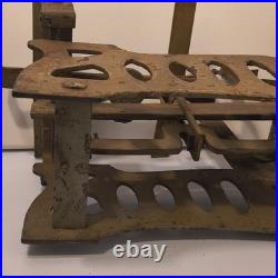Early Rare Antique Cast Iron Balance Scale 17 Long Heavy Design Marked 5Kg