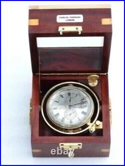 Early Rare Antique Charles Frodsham London Marine Chronometer Fusee Deck Clock