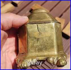 Early Rare Antique English Georgian Brass Tobacco Box