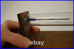 Early Rare Antique Geissler Crookes Xray Ray Tube Blue Glass Electrode Seals