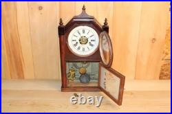 Early Rare Antique Roswell Kimberly Mantle Clock Ansonia Serviced & Running