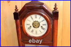 Early Rare Antique Roswell Kimberly Mantle Clock Ansonia Serviced & Running