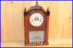 Early Rare Antique Roswell Kimberly Mantle Clock Ansonia Serviced & Running