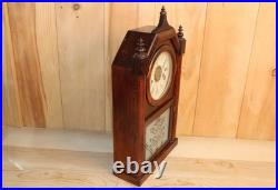Early Rare Antique Roswell Kimberly Mantle Clock Ansonia Serviced & Running