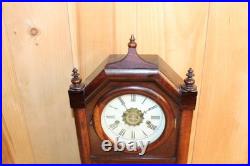 Early Rare Antique Roswell Kimberly Mantle Clock Ansonia Serviced & Running