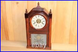 Early Rare Antique Roswell Kimberly Mantle Clock Ansonia Serviced & Running