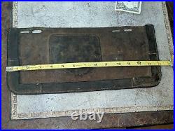 Early Rare Antique Vtg Heavy Leather Automobile Truck License Plate Holder