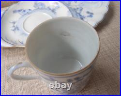 Early Rare Blue & White Chinese Tennis Set with 6 Character Mark Painted Rabbits