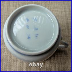 Early Rare Blue & White Chinese Tennis Set with 6 Character Mark Painted Rabbits