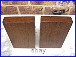 Early Rare Desirable Robert Mouseman Thompson Yorkshire Oak Bookends c. 1940s