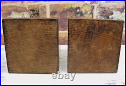 Early Rare Desirable Robert Mouseman Thompson Yorkshire Oak Bookends c. 1940s