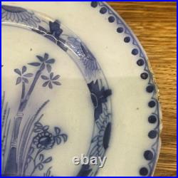 Early Rare English Delftware mid 18th English Plate, Bristol factory, c. 1760 9