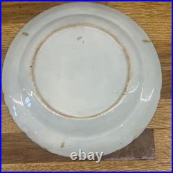 Early Rare English Delftware mid 18th English Plate, Bristol factory, c. 1760 9