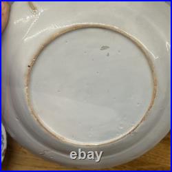 Early Rare English Delftware mid 18th English Plate, Bristol factory, c. 1760 9