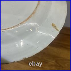 Early Rare English Delftware mid 18th English Plate, Bristol factory, c. 1760 9