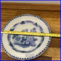 Early Rare English Delftware mid 18th English Plate, Bristol factory, c. 1760 9