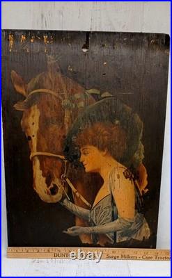 Early Rare Original Antique Wooden Lashs Bitters Bottle Advertising Sign Display