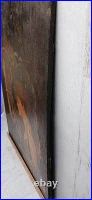 Early Rare Original Antique Wooden Lashs Bitters Bottle Advertising Sign Display