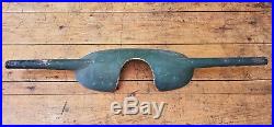 Early Rare Original Carved Wooden Adirondack Camp Guide Boat Yoke Green Paint
