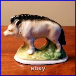 Early Rare Staffordshire Figure Of Boar