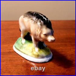 Early Rare Staffordshire Figure Of Boar