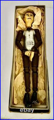 Early Rare Swiss Bucherer Metal Composition Articulated Ball Figure Doll Soccer