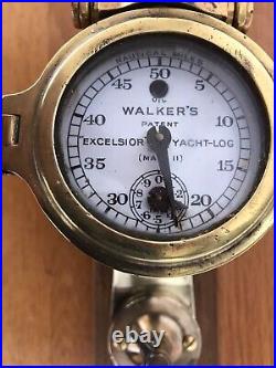 Early Rare T Walkers Excelsior Yacht-Ships Log MK 11 maritime antique Nautical