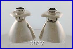 Early Rare William Spratling Sterling Silver Bell Form Candlesticks 1945 ICONIC