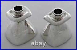 Early Rare William Spratling Sterling Silver Bell Form Candlesticks 1945 ICONIC