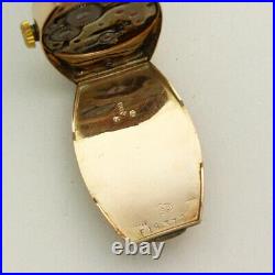 Early Rolex 9K Gold Tonneau Shaped Manual Wristwatch RARE