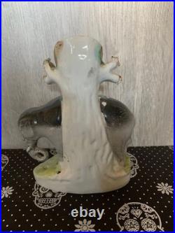 Early Staffordshire Porcelain Elephant Spill Vase Figure Very Rare