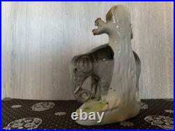 Early Staffordshire Porcelain Elephant Spill Vase Figure Very Rare