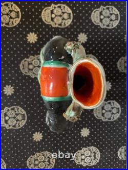 Early Staffordshire Porcelain Elephant Spill Vase Figure Very Rare