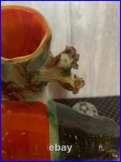 Early Staffordshire Porcelain Elephant Spill Vase Figure Very Rare